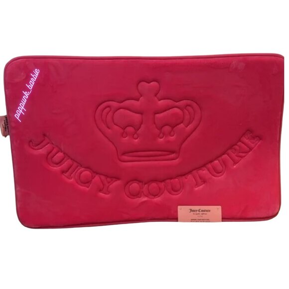 Juicy Couture Hot Pink Crown Bathroom Memory Foam Bath Rug‎ Mat Shower NWT - Picture 2 of 8